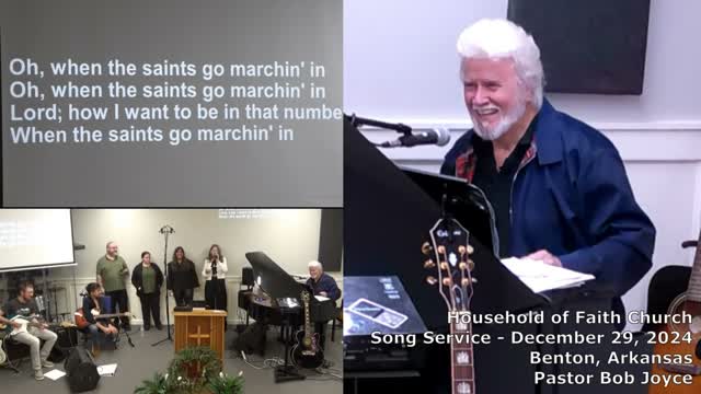 Music Service - December 29, 2024 - Pastor Bob Joyce - Household of Faith Church - Benton, Arkansas