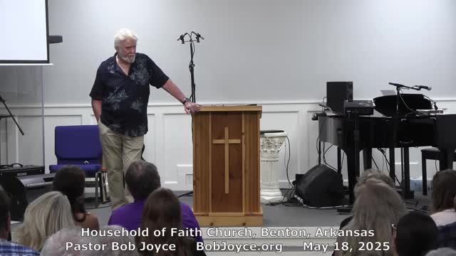 Spiritually-Minded (Sermon - 5/18/2025) Pastor Bob Joyce - Household of Faith Church - Benton, AR